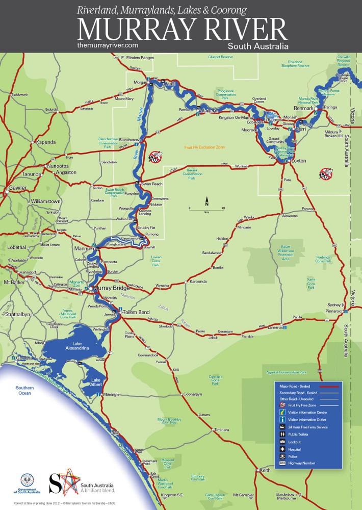 South Australia’s Murray River Map | Brand Action